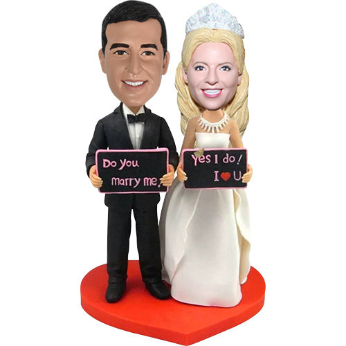 Cute funny wedding bobblehead dolls