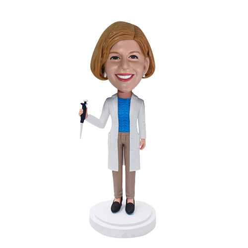 Doctor Personalized Bobblehead with Injection