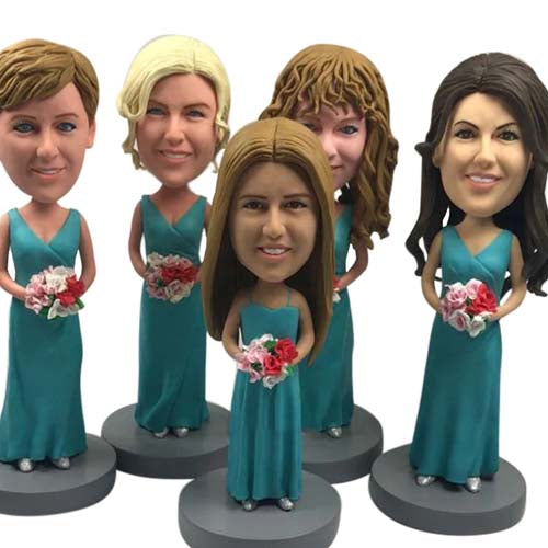 Personalized Bridesmaids Bobbleheads Bulk