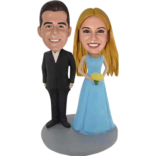 Custom Husband and Wife bobbleheads