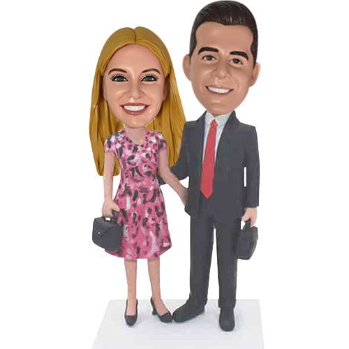 Couple Custom Bobbleheads from photo