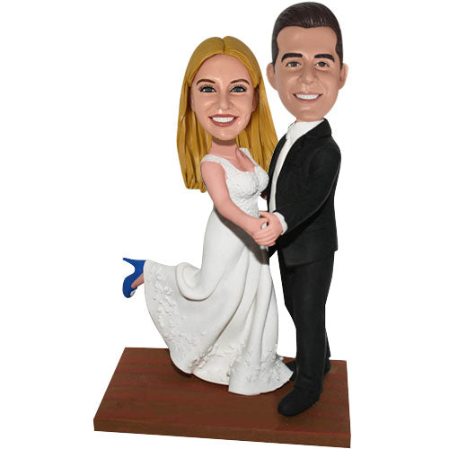 Cute Bobbleheads Wedding