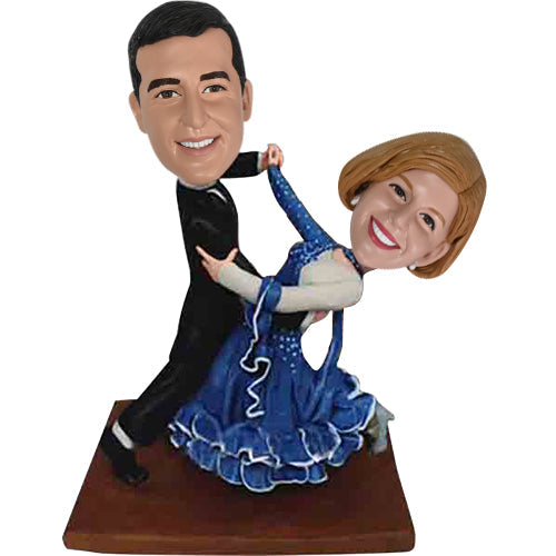 Customized Anniversary Bobbleheads Ballroom Dancing Couple