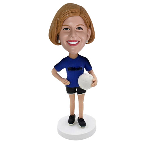 Custom Female Beach Volleyball Player Bobbleheads