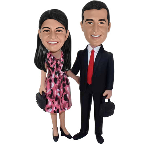 Couple Custom Bobbleheads from photo