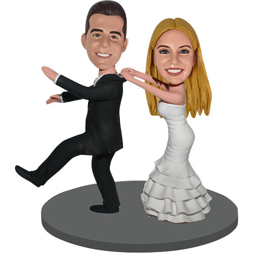 Bobbleheads Wedding Custom Runaway Groom