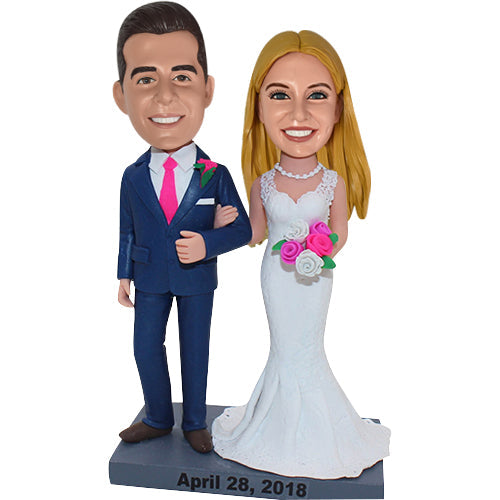 Custom bobbleheads Wedding Cake Toppers