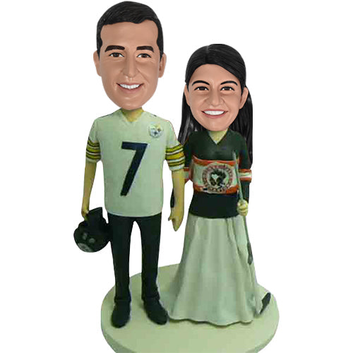 Personalized Bobbleheads Hockey Wedding