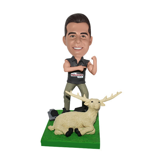 Hunting Bobbleheads Custom Hunter with animal