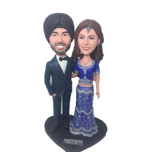 Sports Wedding Bobbleheads Baseball Themed