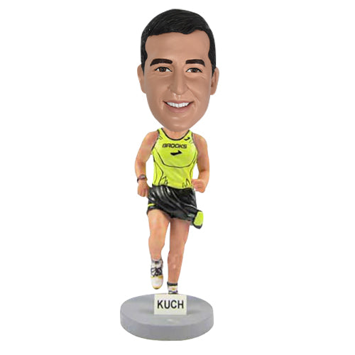 Marathon Runner Running Bobbleheads Custom