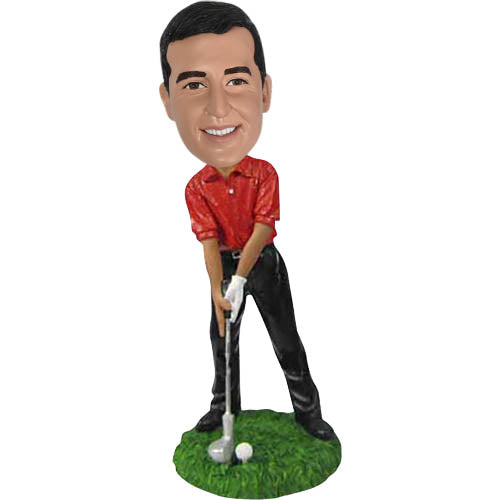 Custom Bobblehead Golfer golf player