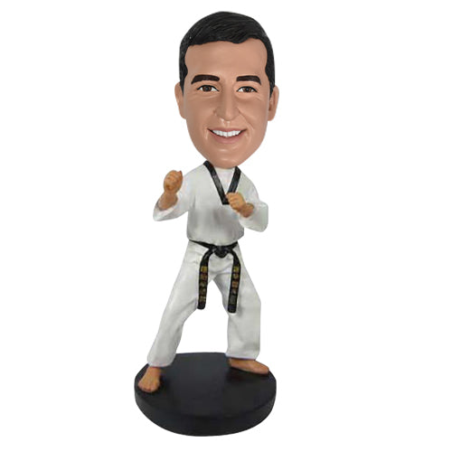 Custom Martial Arts Instructor Bobblehead Karate Move