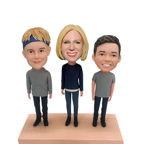 Triple bobbleheads custom