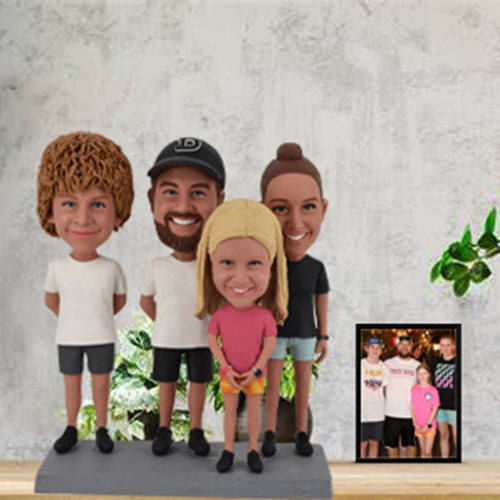 Custom Bobbleheads for 4 person